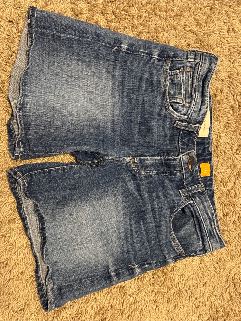 Pilcro Light Blue Boyfriend Denim Shorts
